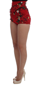 Rote Seidenrosen Sizilien Shorts