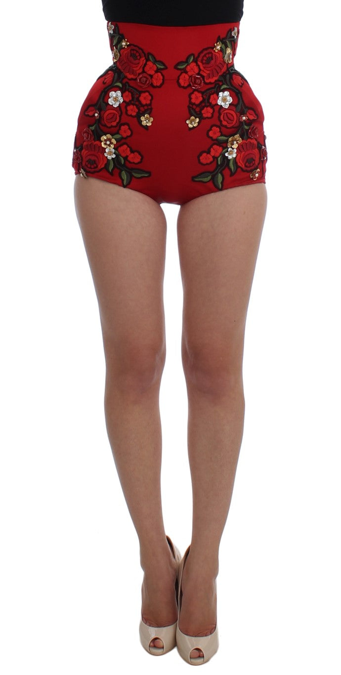 Rote Seidenrosen Sizilien Shorts