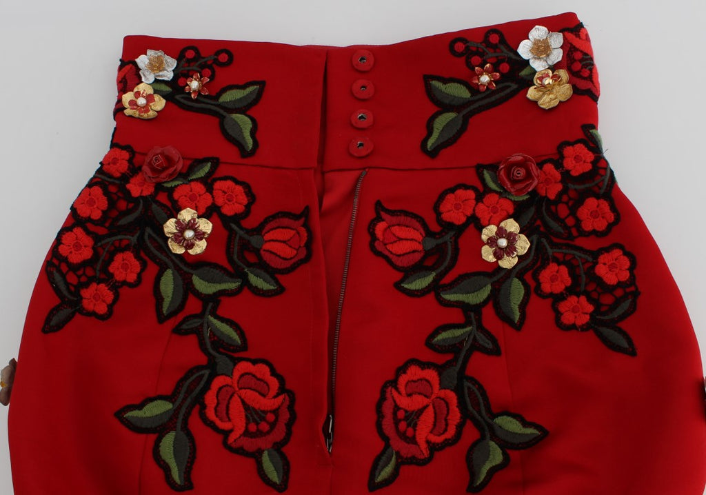 Rote Seidenrosen Sizilien Shorts