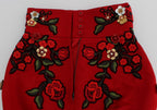 Rote Seidenrosen Sizilien Shorts