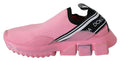 Pink Low Top Sorrento Sneakers Slip On Casual Shoes