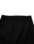 Black Cotton Blend Jogger Sweatpants Pants