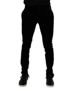 Violet Velvet Cotton Men Dress Formal Pants