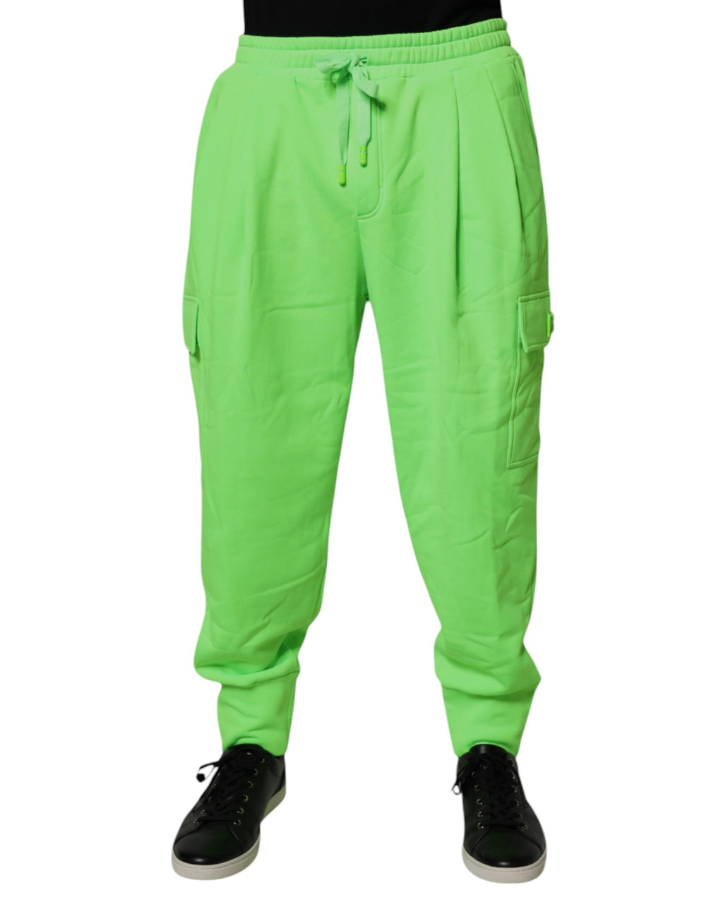 Neon Green Cargo Jogger Herren Sweatpants Hose