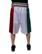 Multicolor Italy Polyester Bermuda Shorts