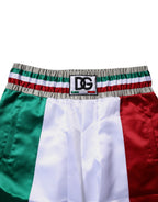 Multicolor Italy Polyester Bermuda Shorts