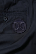 Dark Blue Cotton Bermuda Sweatshorts Shorts