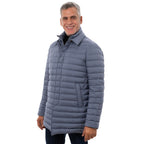 Blue Polyester Coat