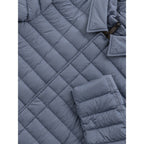 Blue Polyester Coat