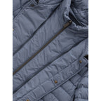 Blue Polyester Coat