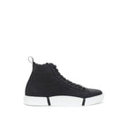 Schwarze High-Top-Sneaker aus Wildleder