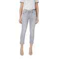 Gray Cotton Skinny Jeans