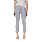 Gray Cotton Skinny Jeans