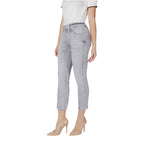 Gray Cotton Skinny Jeans