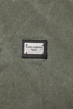Polohemd mit Army-Green-Logo und Plakette aus Baumwolle