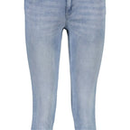 Hellblaue Damenjeans aus Baumwolle