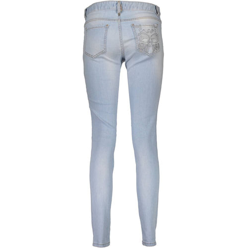 Light Blue Cotton Women's Jeans
