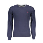 Herrenpullover aus blauer Wolle