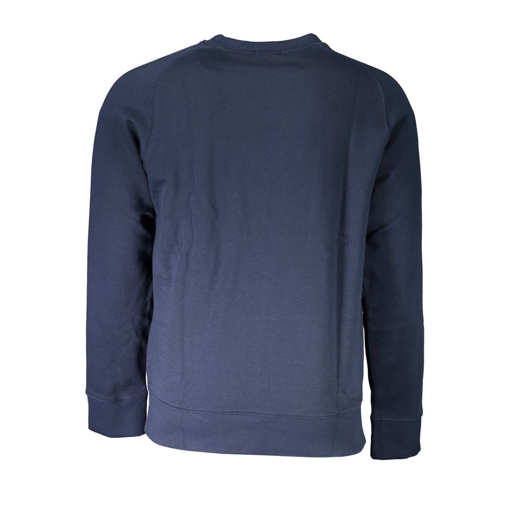 Blue Cotton Men's Sweatshirt