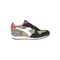 Grüner Leder-Sneaker für Damen