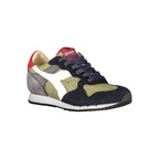 Grüner Leder-Sneaker für Damen