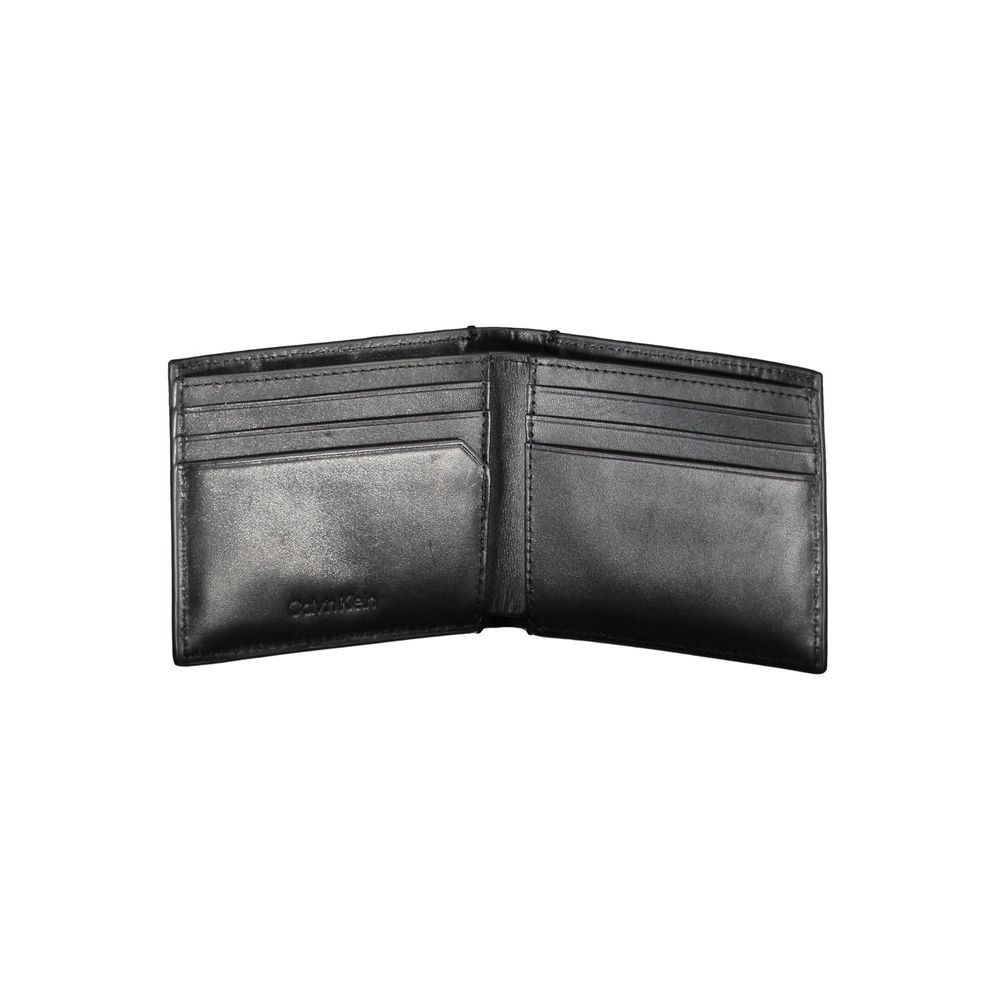 Herrengeldbörse aus schwarzem Kunstleder