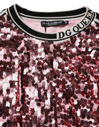 Pink DG Queen Sequin Pullover Sweater