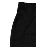 Black Cashmere Knitted Neck Warmer Foulard Scarf