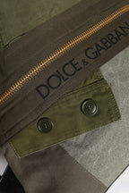 Military Green Patchwork Rucksack Backpack Bag