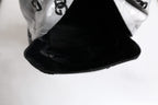 Polyester Gray Black DG Logo Plaque Backpack Bag