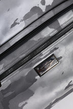 Black Camouflage Shoulder Strap Logo Plaque Bag