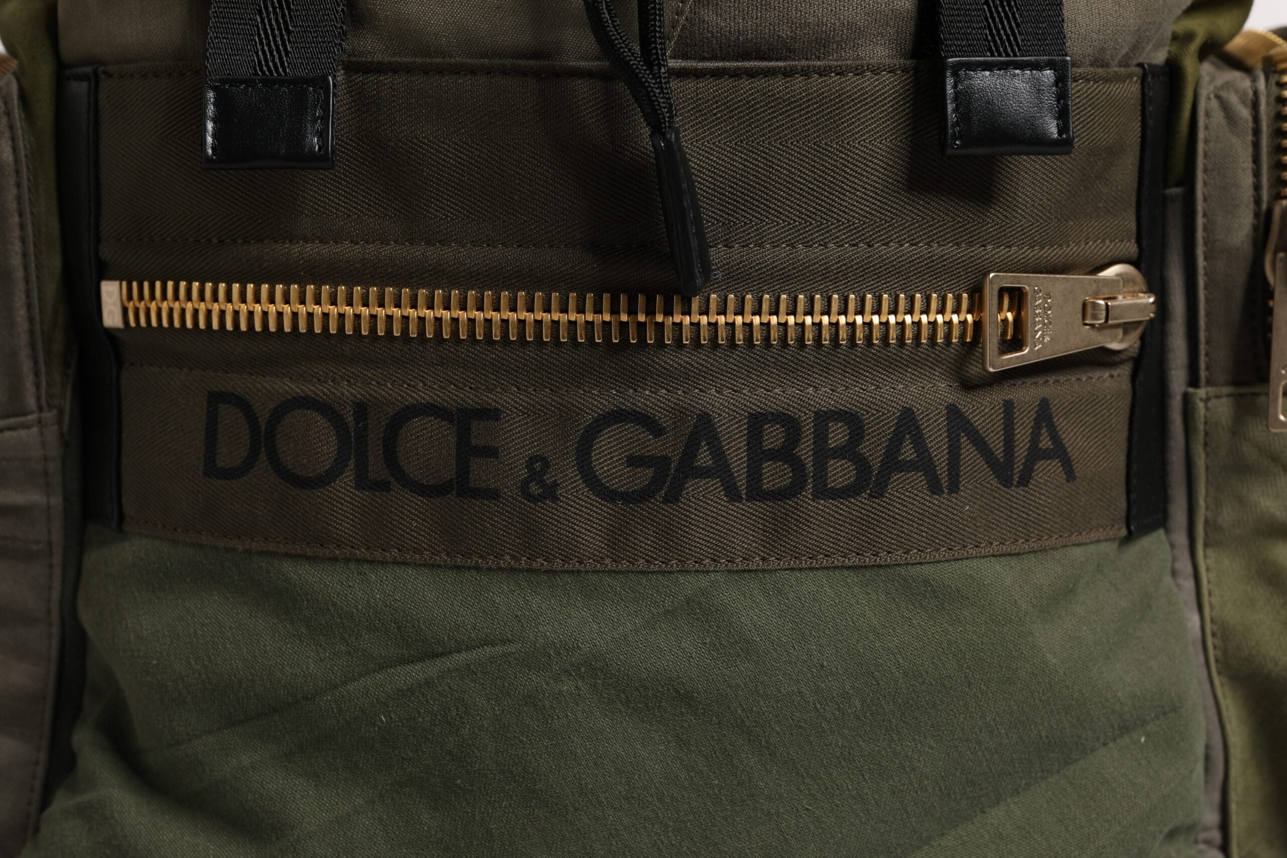 Military Green Patchwork Reise Rucksack Tasche