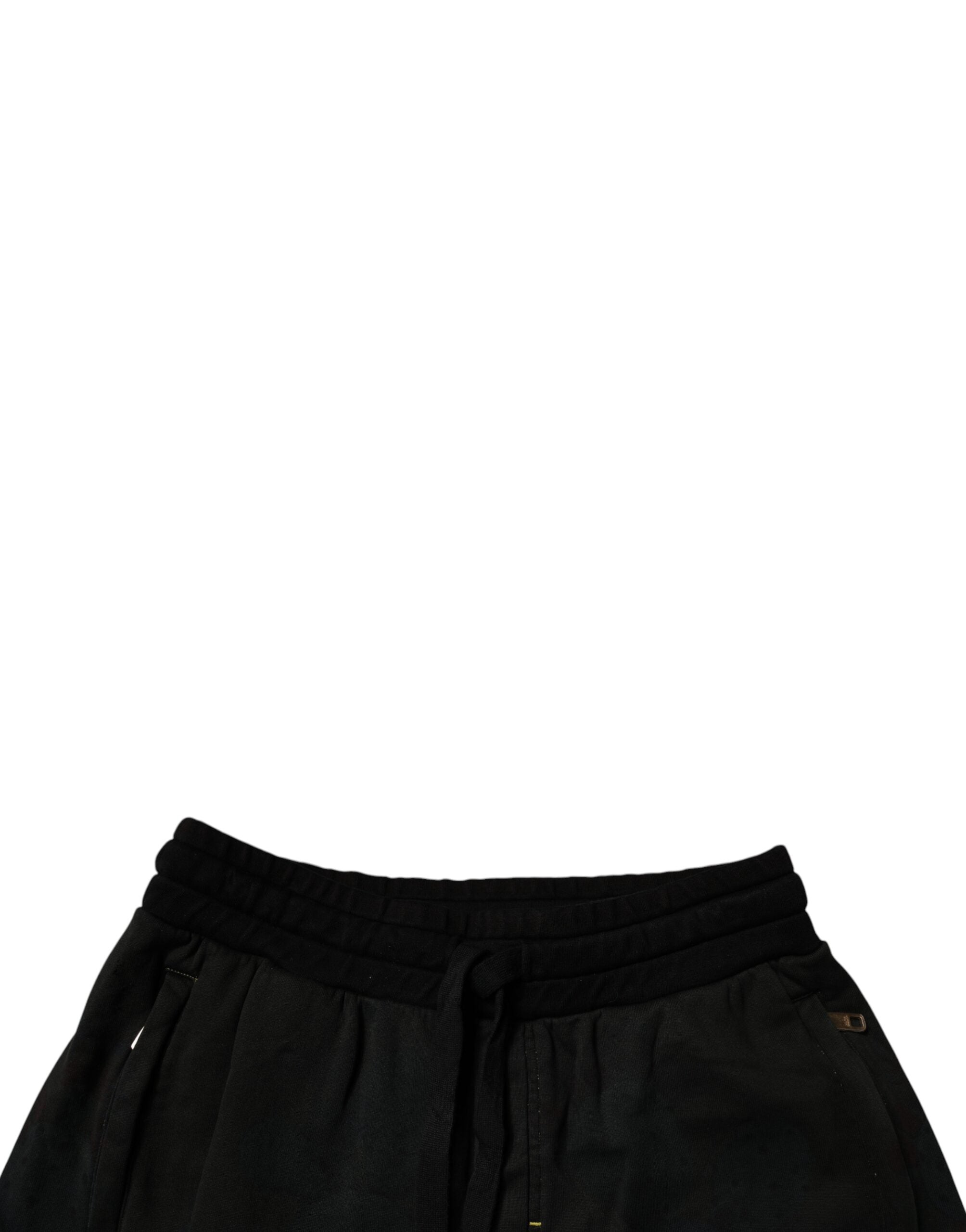 Schwarze Sweatshorts aus Baumwolle für Herren Bermudashorts