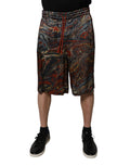 Bermudashorts mit Marmorprint in mehreren Farben