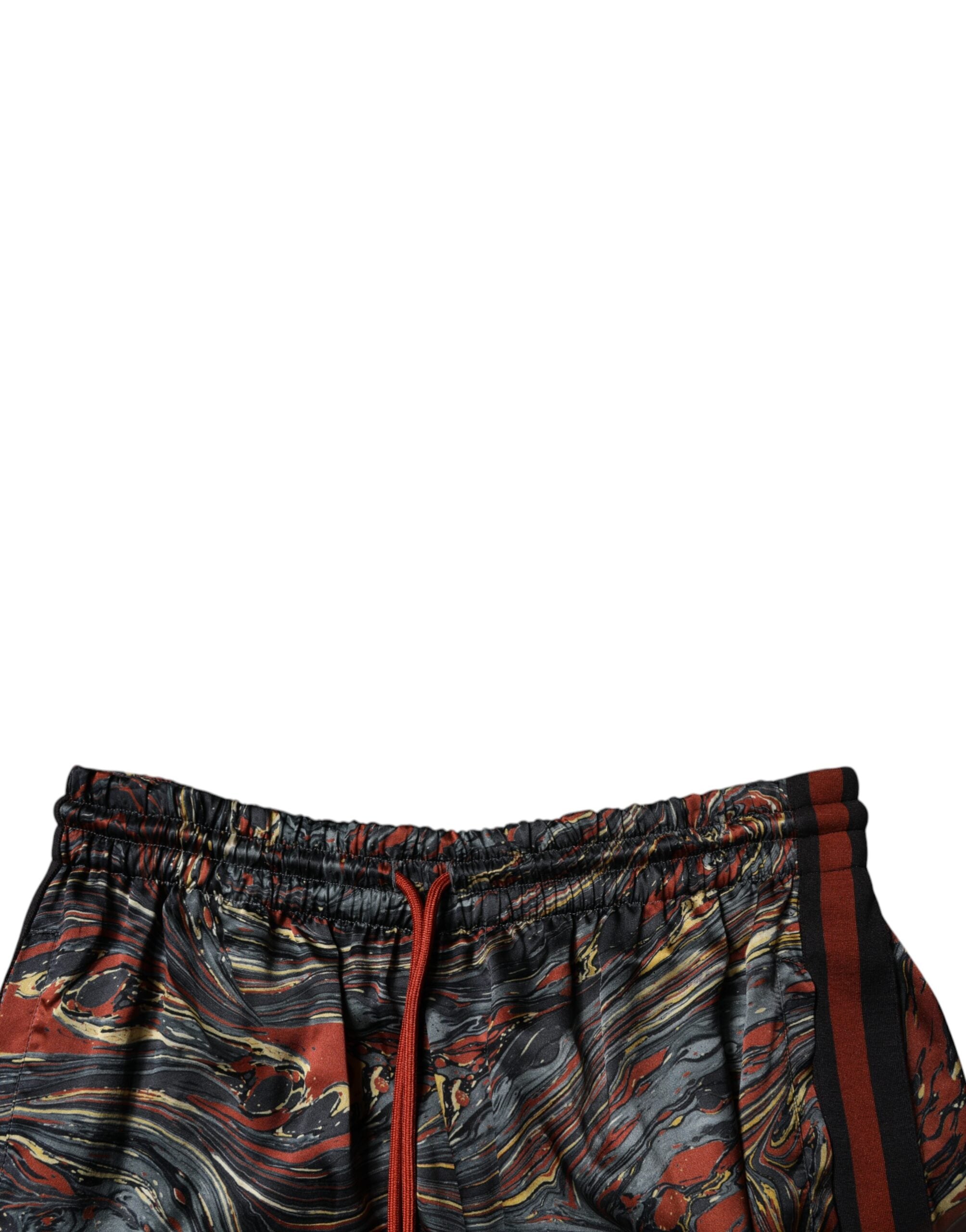 Bermudashorts mit Marmorprint in mehreren Farben