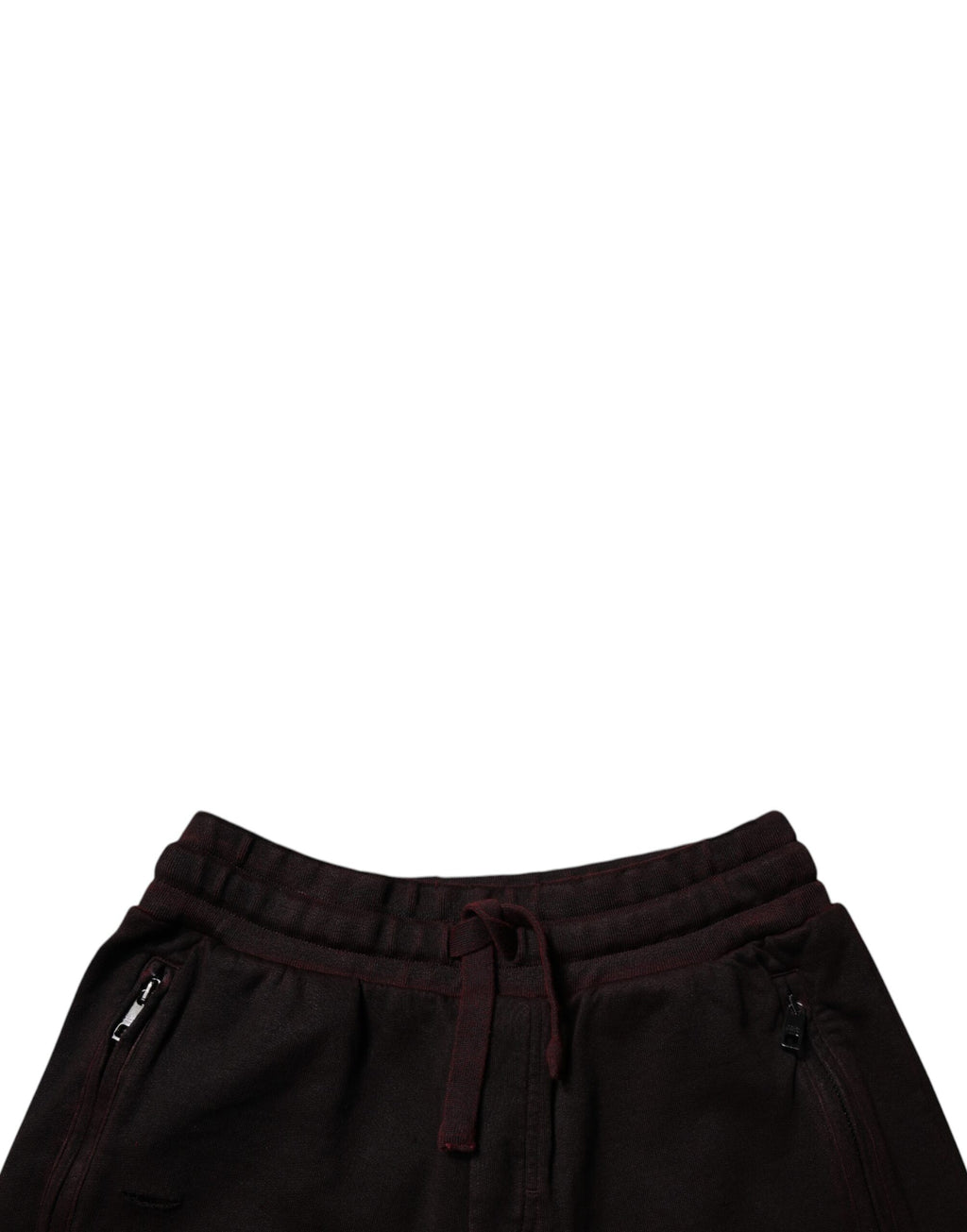 Männer Sweatshorts aus Baumwolle in Burgunderrot Bermudashorts