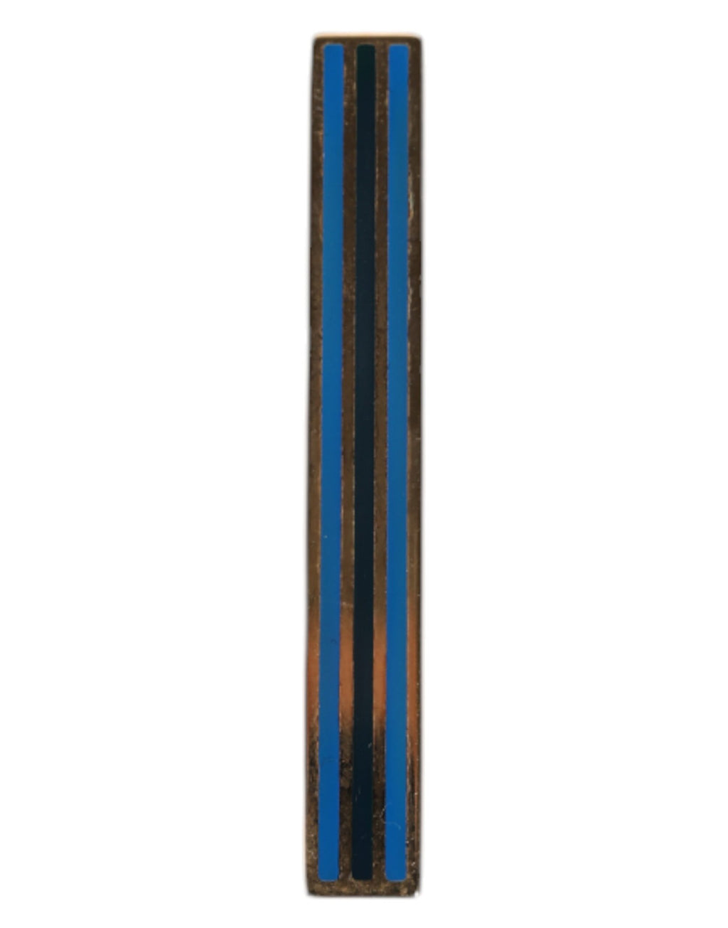 Gold-Tone Brass Logo Branded Tie Clip Bar