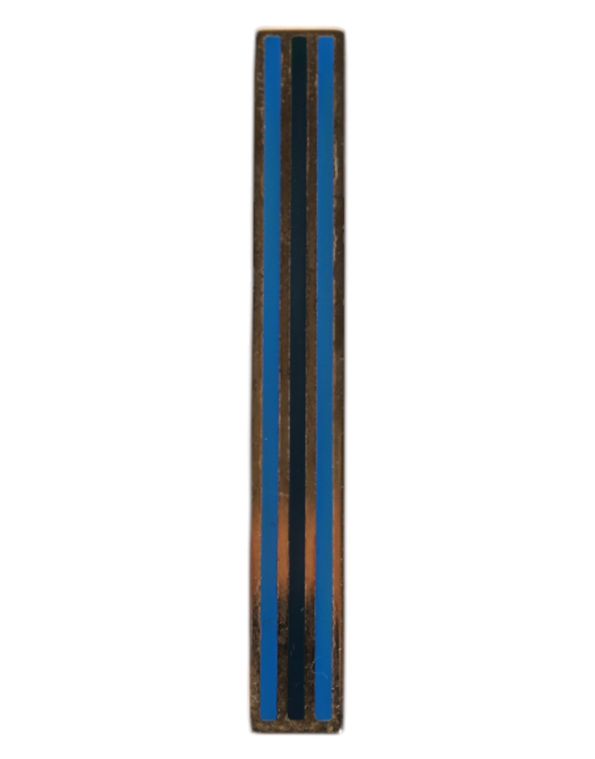 Gold-Tone Brass Logo Branded Tie Clip Bar
