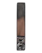 Krawattennadel aus Messing in Silberoptik mit Logo