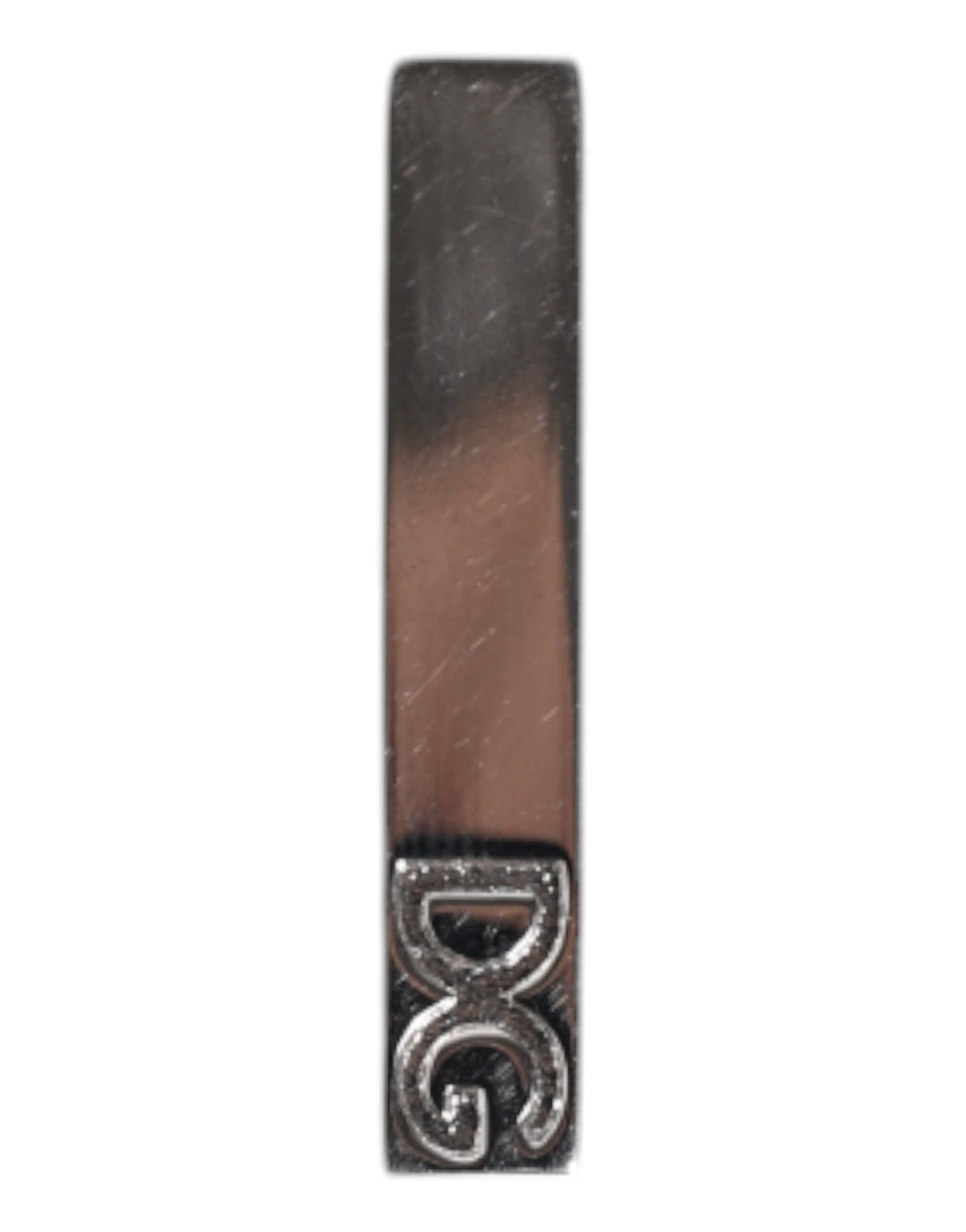 Krawattennadel aus Messing in Silberoptik mit Logo
