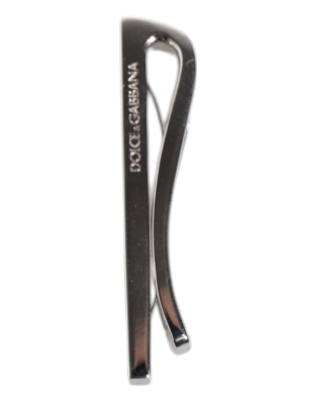 Krawattennadel aus Messing in Silberoptik mit Logo