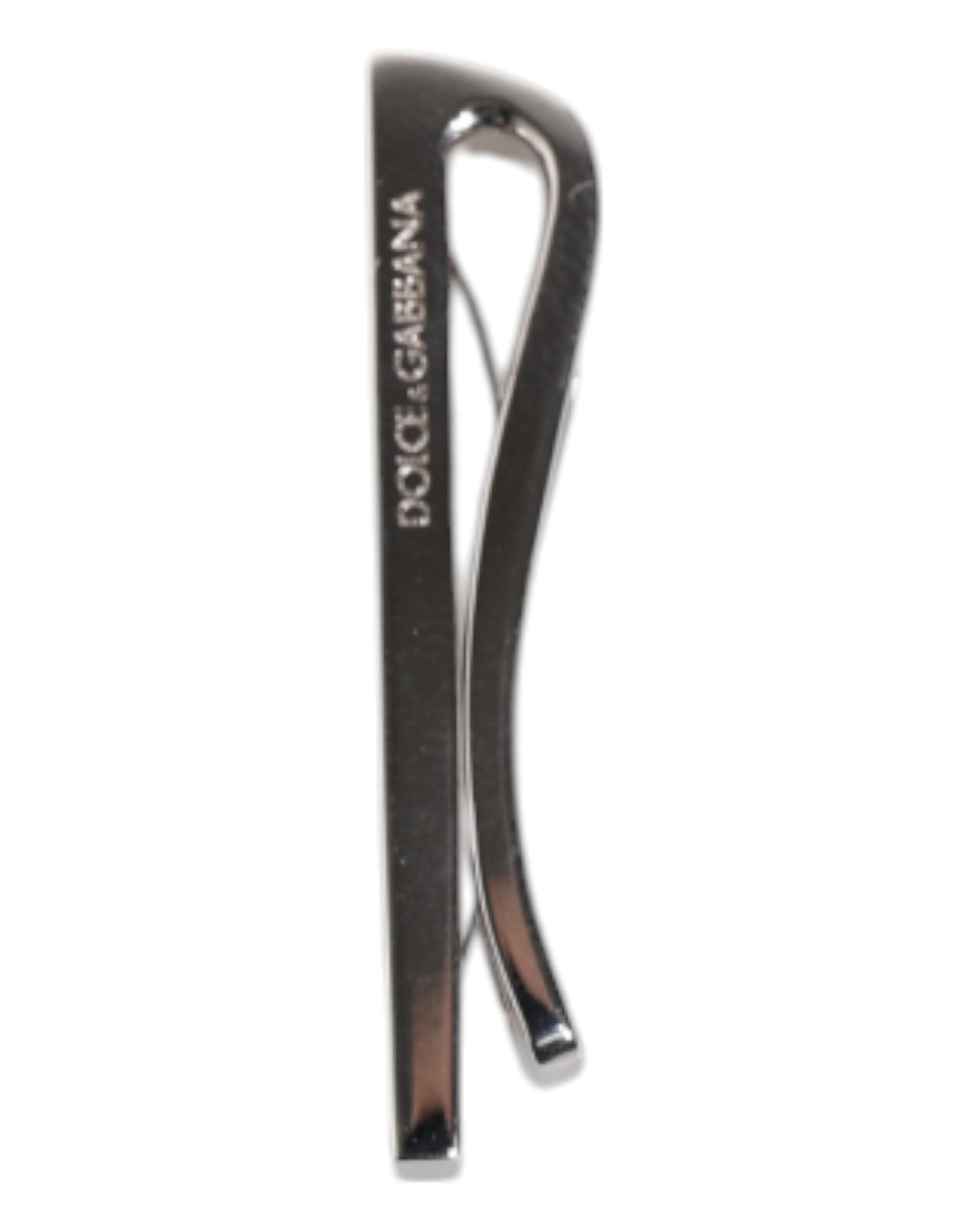 Krawattennadel aus Messing in Silberoptik mit Logo