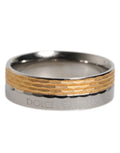 Gold Silberfarbener Ring aus echtem Messing mit DG Logo
