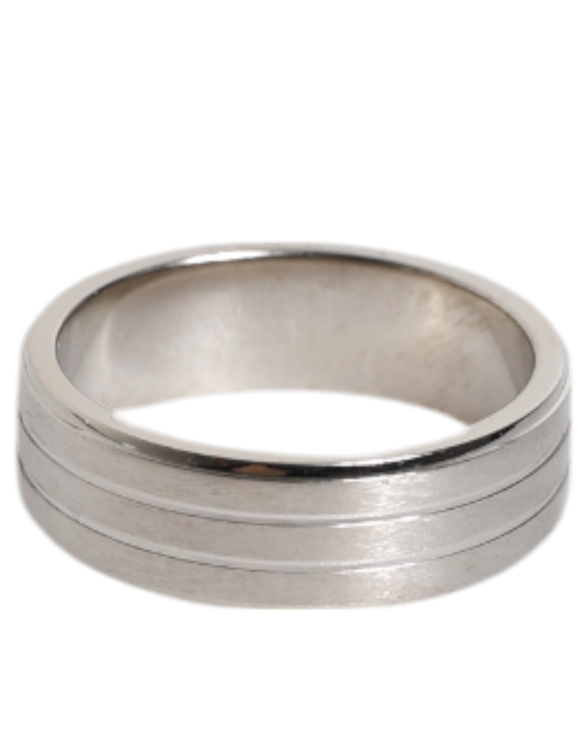 Anello DG in Ottone Tonalità Argento con Cristallo Trasparente