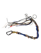 Multicolor Braided Rope Logo Bag Shoulder Strap
