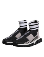 Black Grey Sorrento Socks Women Sneakers Shoes