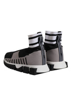 Black Grey Sorrento Socks Women Sneakers Shoes