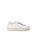White Leather Low Top Sneakers