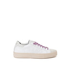 White Leather Low Top Sneakers