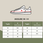 White Leather Low Top Sneakers
